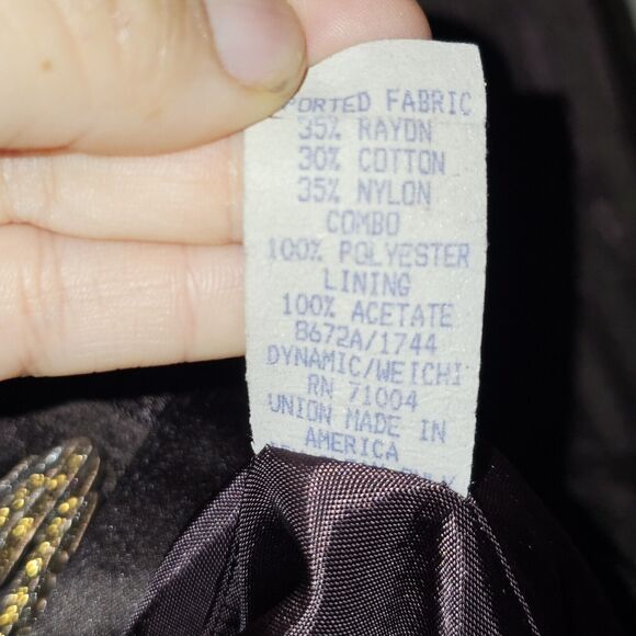 KAREN LAWRENCE BY MATTHEW DRESS Size 6 Chocolate Brown Silk/Lace Gown and Jacket - Picture 4 of 16